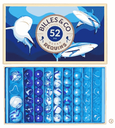 Shark Marbles- 52 Pack 
