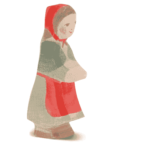 童話世界系列｜小紅帽（Red Riding Hood）木製手工公仔 