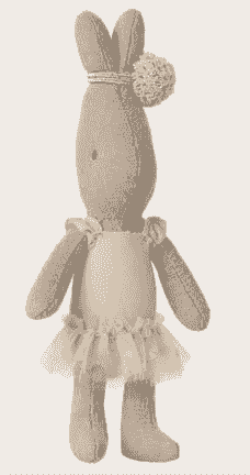 芭蕾舞裙小兔兔（奶油白／Micro 尺寸）Rabbit, Micro - Ballet suit and skirt cream