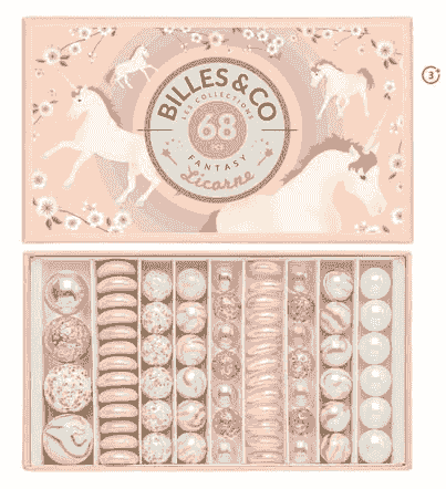Unicorn Marbles- 66 Pack