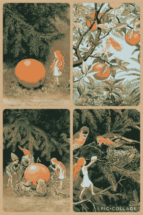The Sun Egg from Elsa Beskow （四張一套）