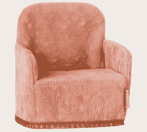 摺疊椅・玫粉紅（鼠用尺寸）Folding chair, Mouse - Rose