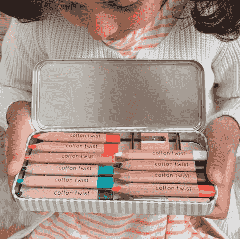 10支彩色筆鐵盒組 Jumbo Watercolour Pencils Set