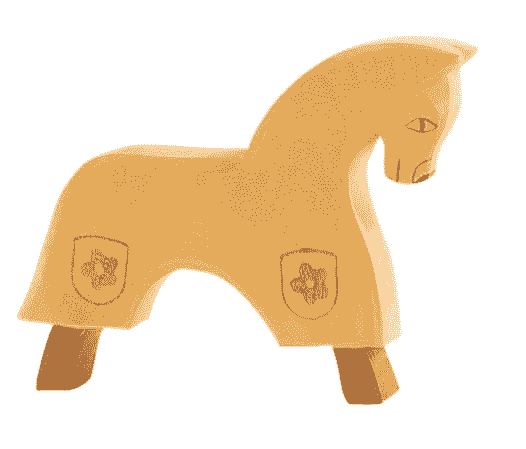 童話騎士系列｜黃色比武馬（Horse for Knight Yellow）木製手工公仔