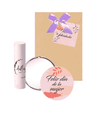 Set espejo + bálsamo labial  incluye empaque y tarjeta personalizada 