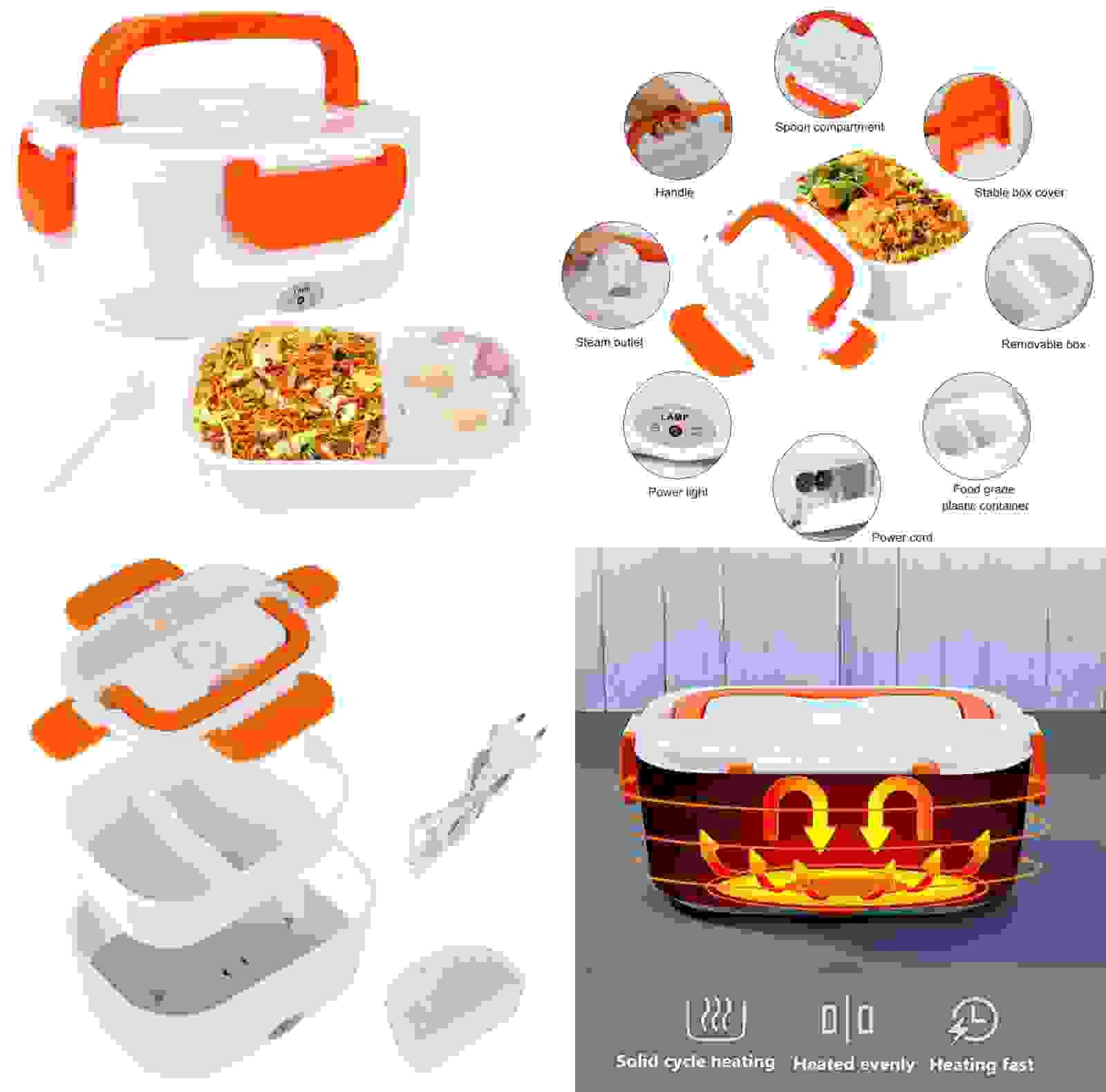 Calentador De Alimentos electrico Desmontable e 1,5 L, Caja De Calentamiento