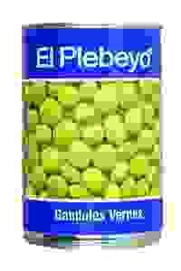 PRE0162 GANDULES VERDES EL PLEBEYO 24X425GR