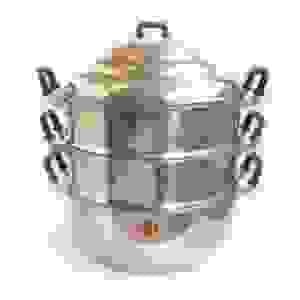 NOF0114 ALUMINIUM STEAM POT COOKER 34CM DIAMOND