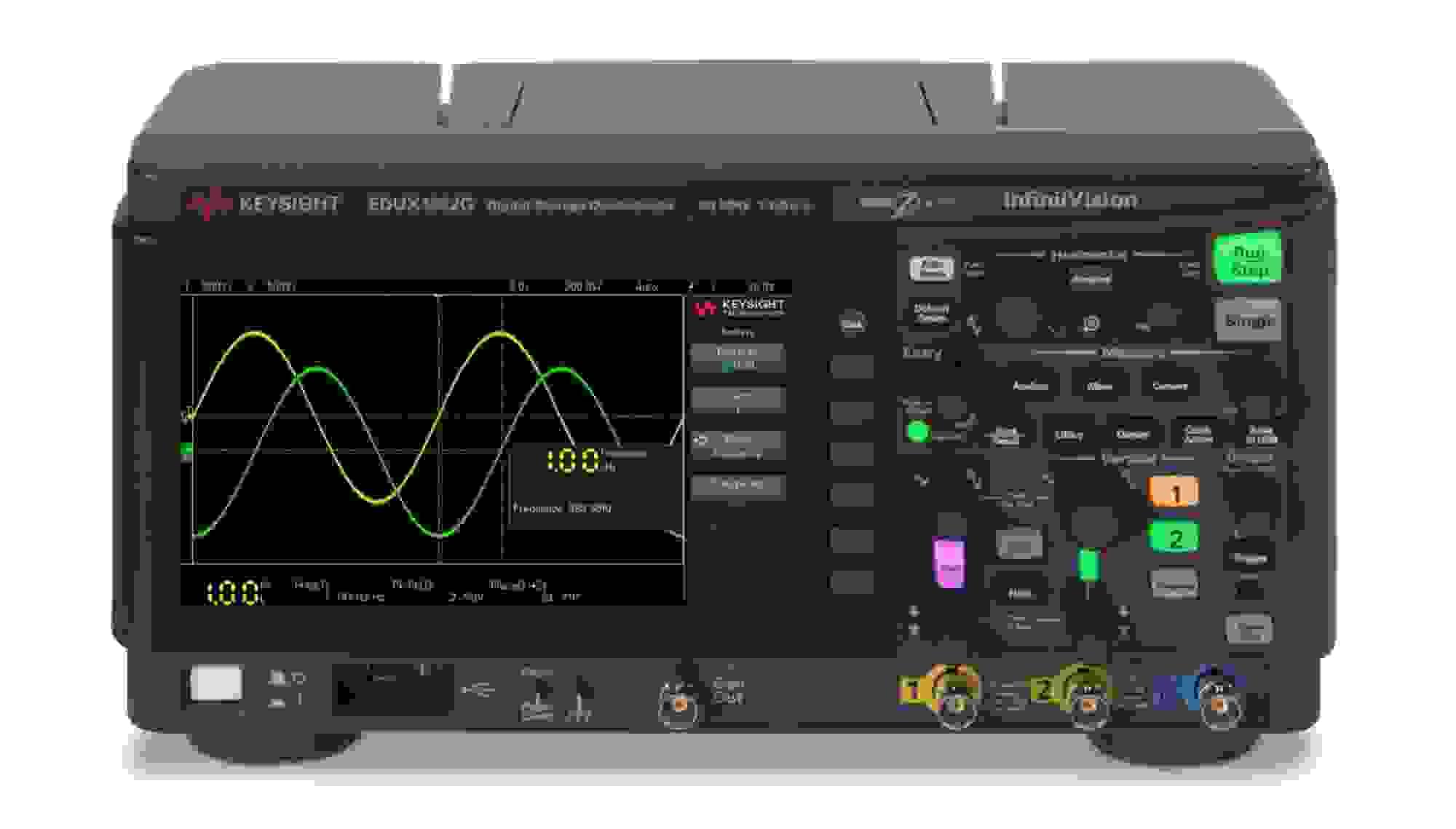 EDUX1052G Oscilloscope: 50 MHz, 2 Analog Channels, Built-in Waveform Generator
