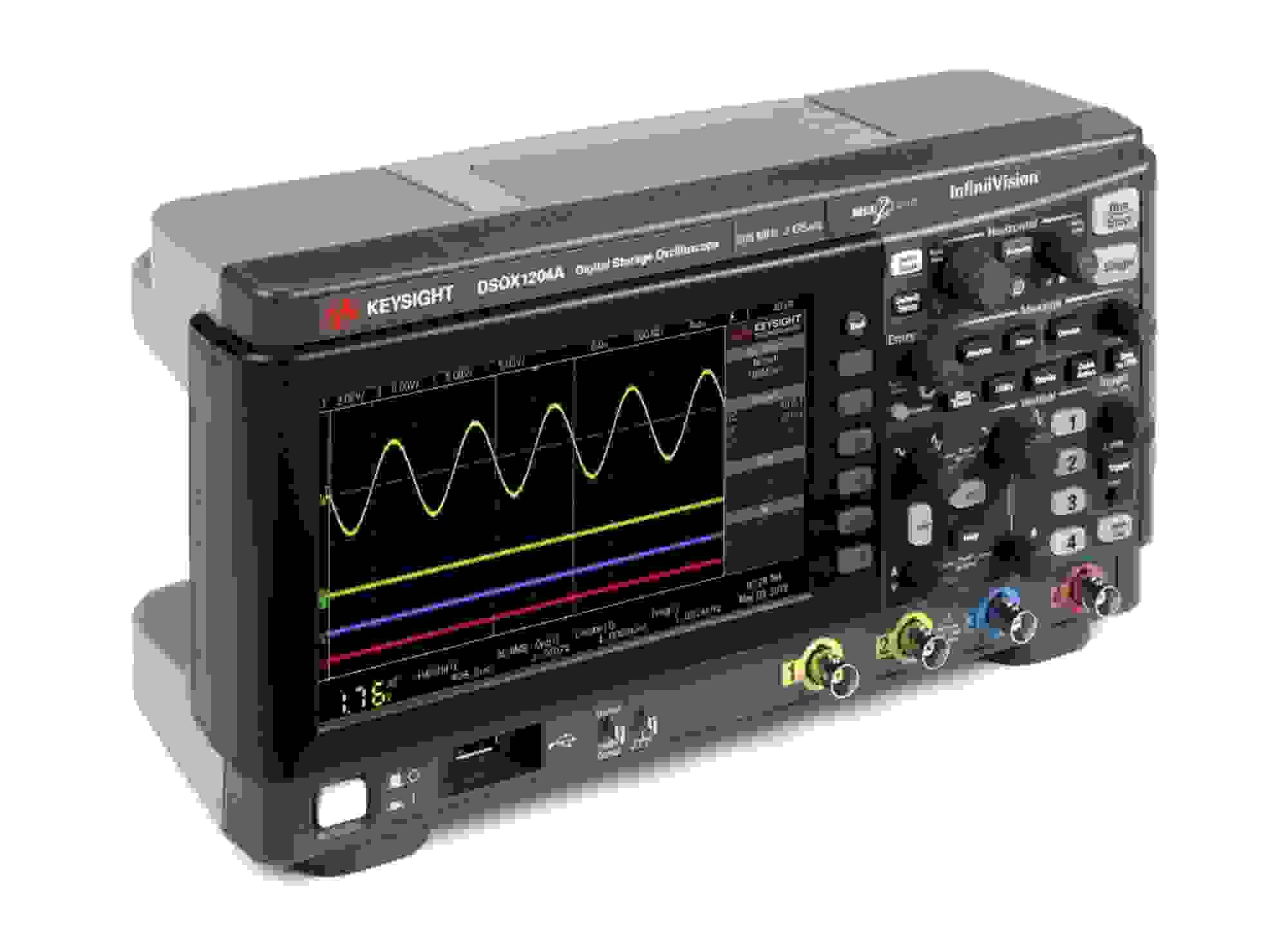 DSOX1204A Oscilloscope: 70/100/200 MHz, 4 Analog Channels