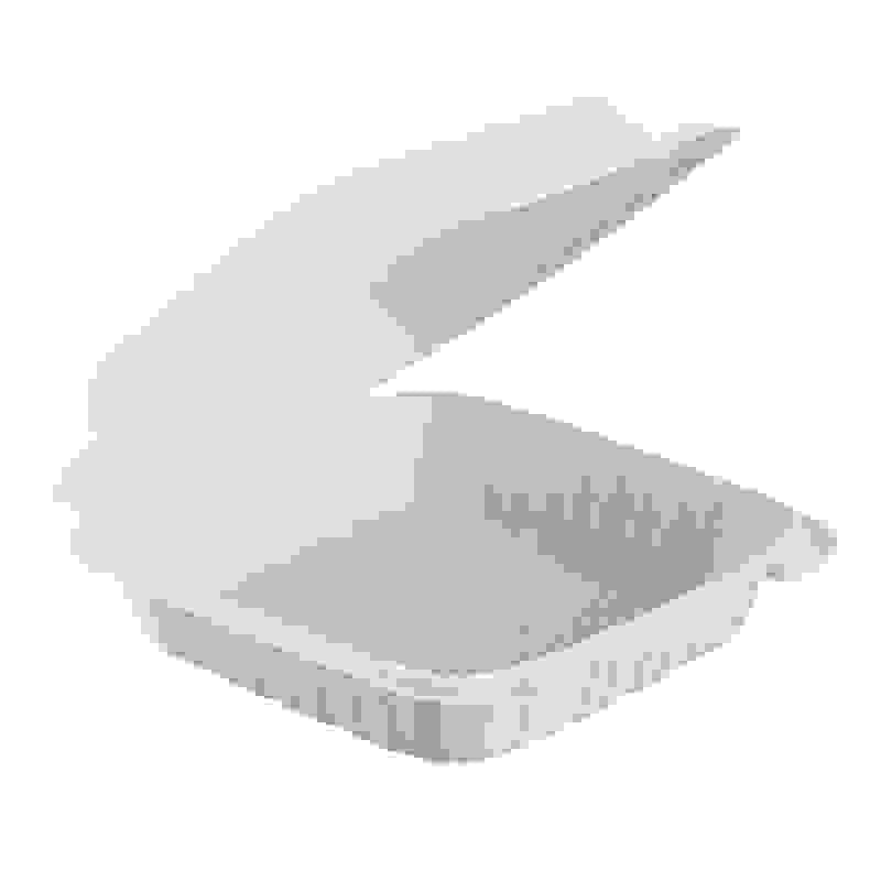 [Sample Request]8"x8" 1-Compartment Mineral-Filled Plastic Hinged Take-Out Container
