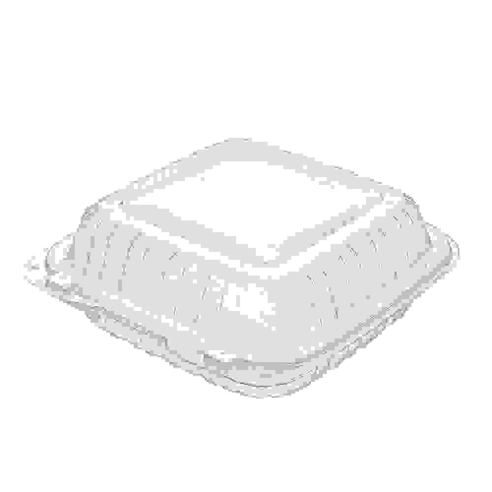 [Sample Request]8"x8" 1-Compartment Clear Plastic Hinged Take-Out Container