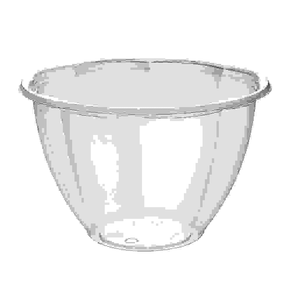 [Sample Request]48 oz. Clear Plastic Round Bowl with Lid