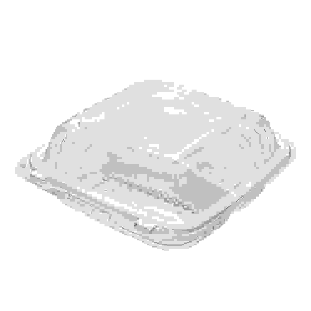 [Sample Request]8"x8" 3-Compartment Clear Plastic Hinged Take-Out Container