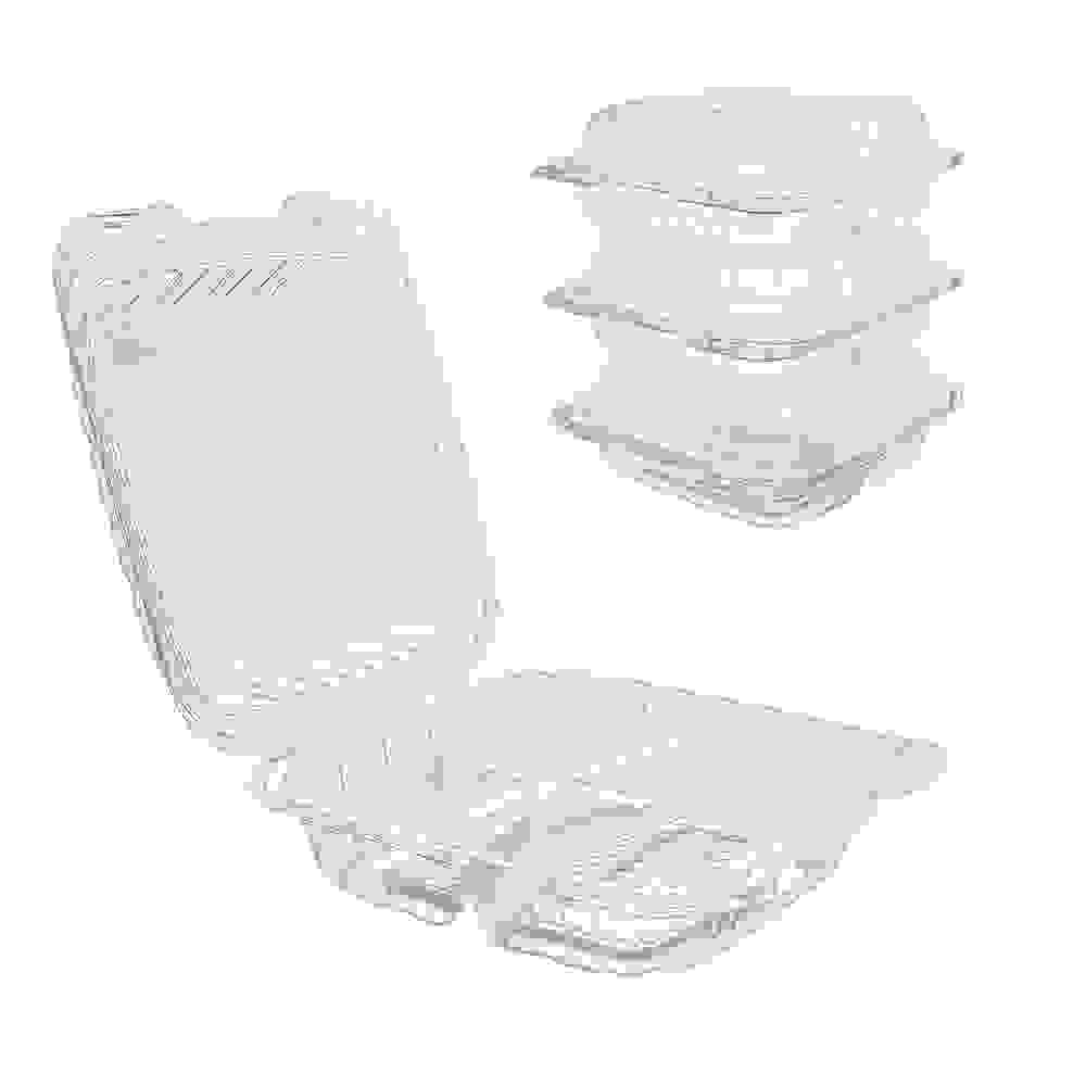 [Sample Request]7.5"x7.5" 3-Compartment Mineral-Filled Plastic Hinged Take-Out Container