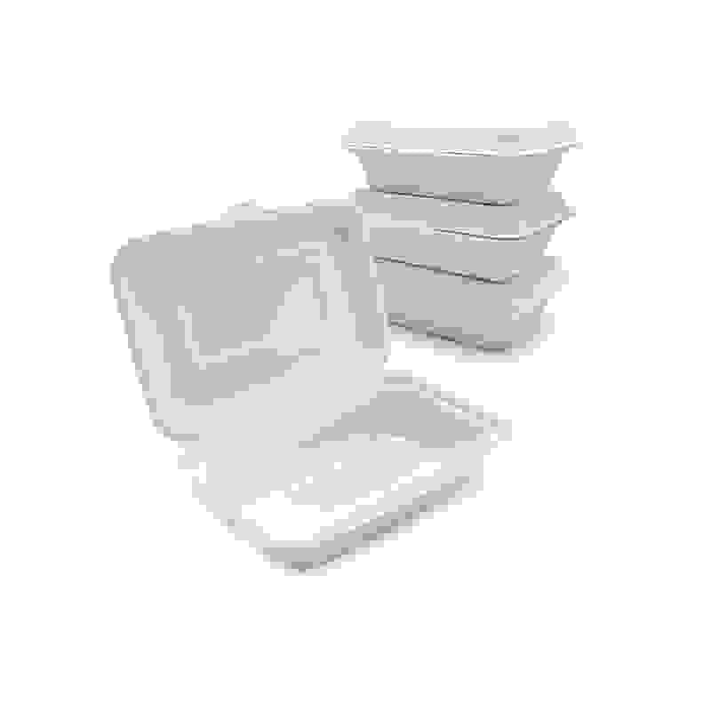 [Sample Request]7"x5"x2" Fiber Hinged Take-Out Container
