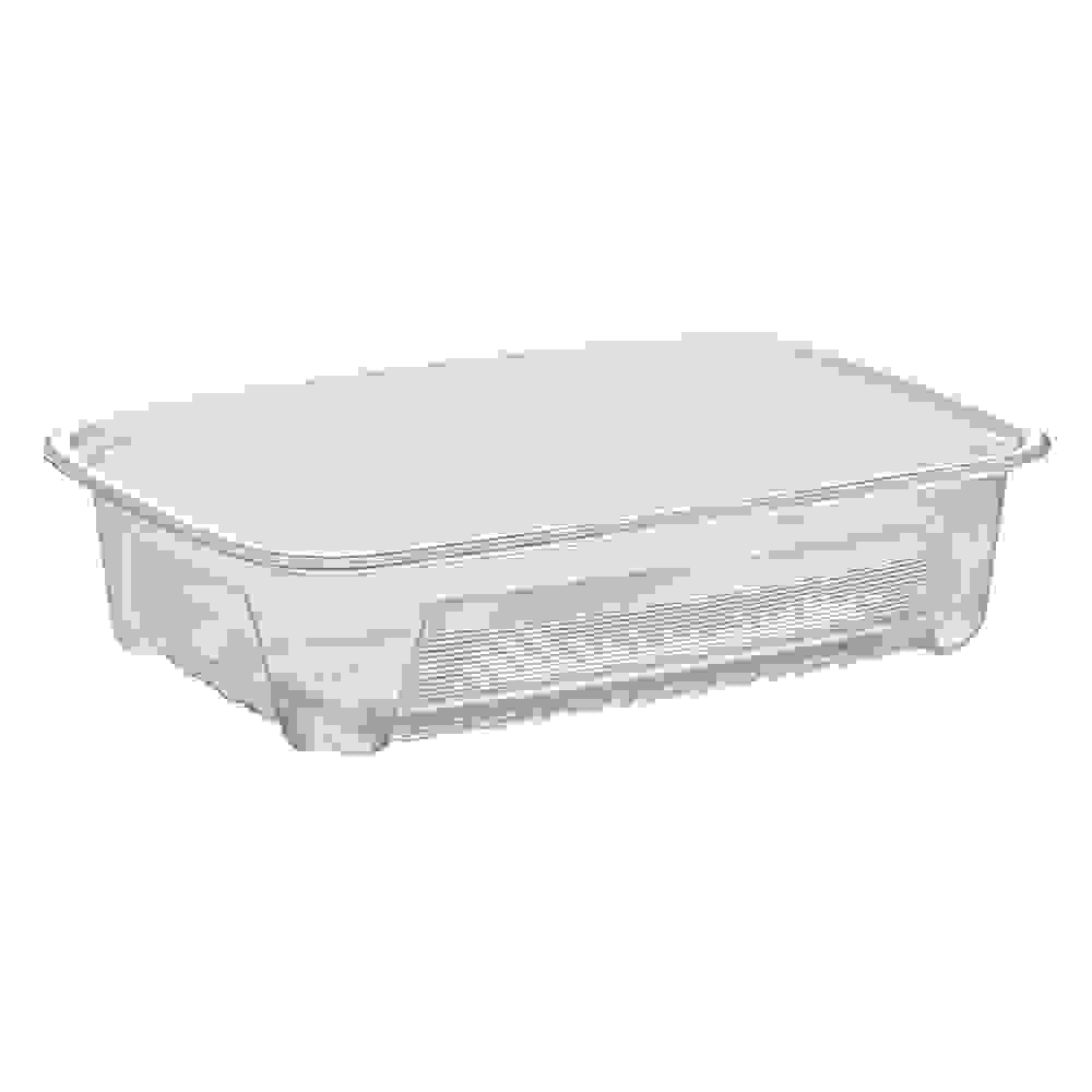 [Sample Request]32 oz.  Rectangular Heavy Weight Container with Lid- 150/Case