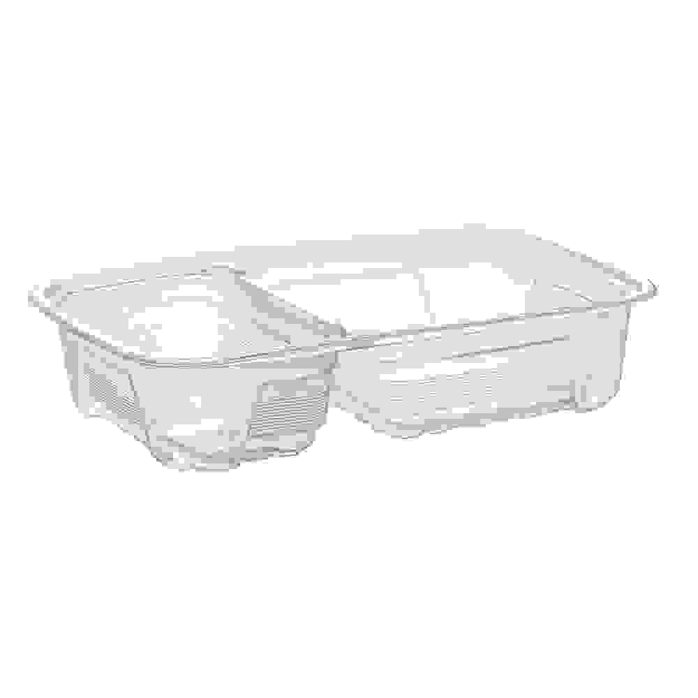 [Sample Request]32 oz 2-Compartment Rectangular Heavy Weight Container with Lid - 150/Case