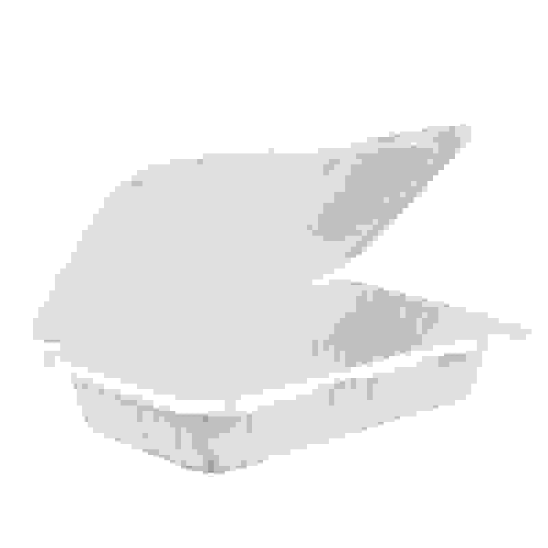 [Sample Request]9"x6" 1-Compartment Mineral-Filled Plastic Hinged Take-Out Container - 150/Case