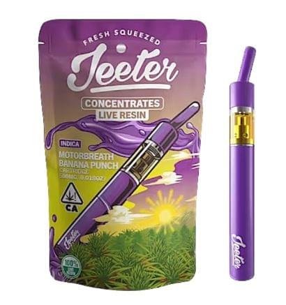 Jeeter Juice Live Resin Disposable Vape - Motorbreath Banana Punch Indica Strain