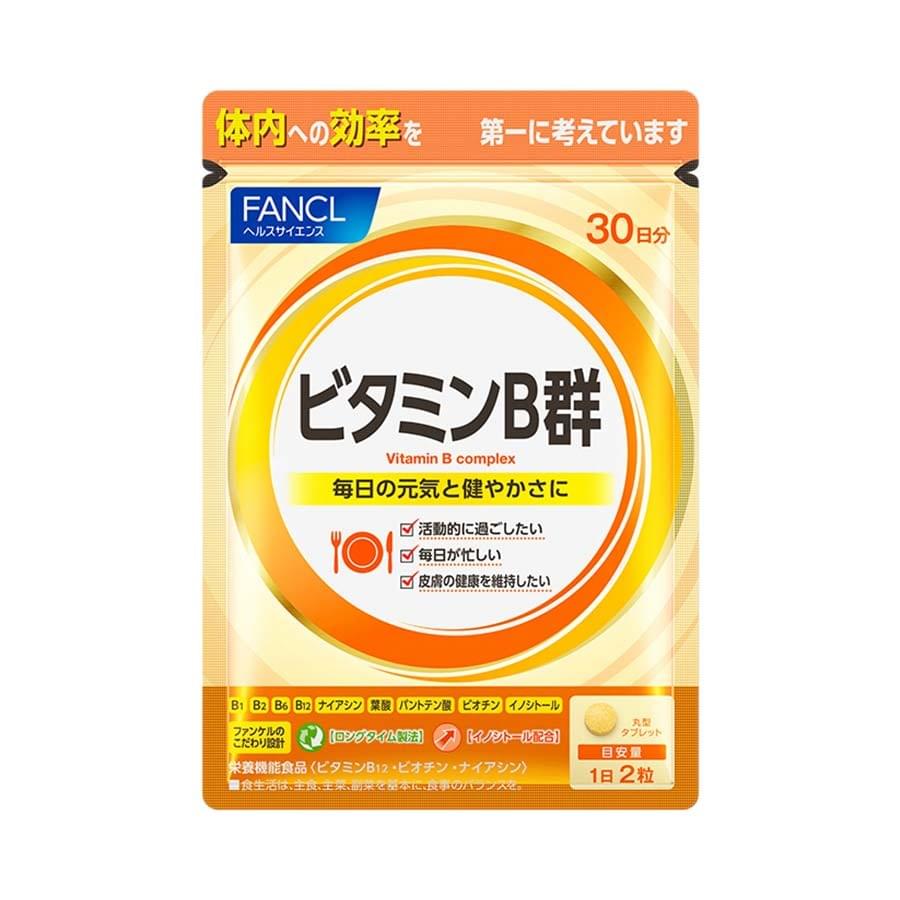 【日本直送】日本FANCL 無添加 天然複合維生素B族 片劑 60粒 大阪實體藥妝店直送