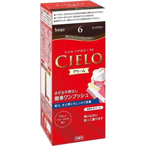 【日本直送】hoyu CIELO シエロ 染髮劑 6號深棕色 持久型 遮蓋白髮 大阪實體藥妝店直送