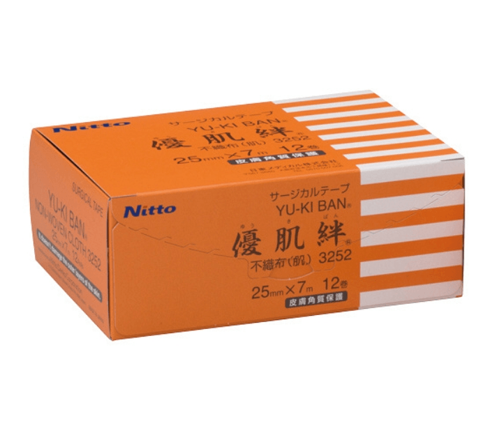 【日本直送】預訂商品 ニトムズ 優肌絆 不織布(肌) 3252 1盒 (12巻入) サージカルテープ 醫療用止血 貼布 膠布 大阪實體藥妝店直送