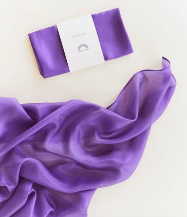經典葡萄紫純色絲巾(中尺寸) Solid Color Playsilk(Purple)