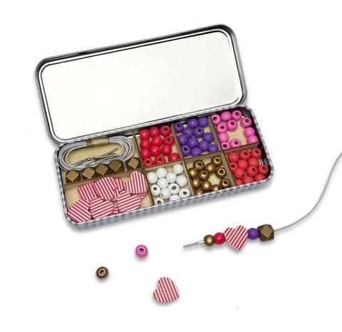 愛心手鍊手作盒 Love & Hearts Bracelet Bead Kit