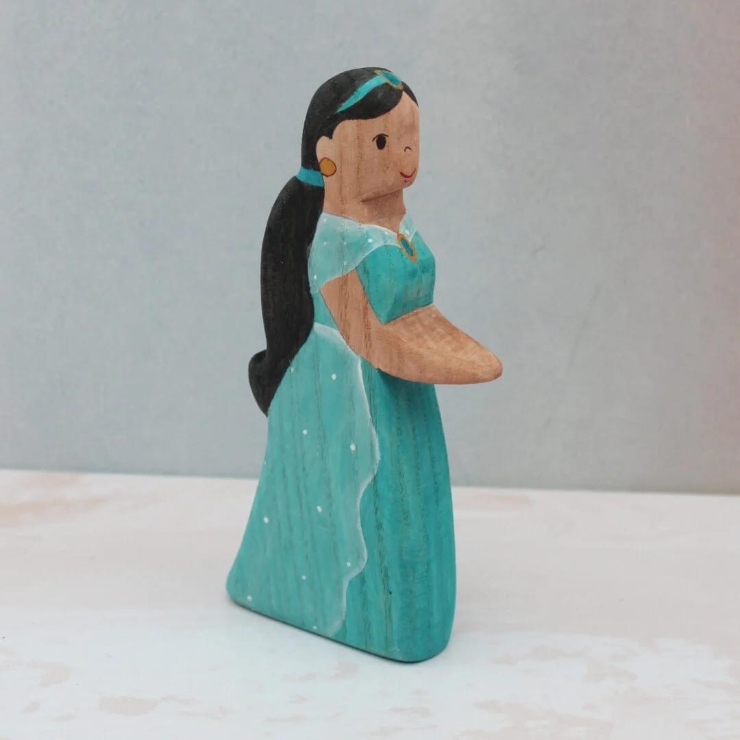 《限量版人偶》童話公主-茉莉公主 Jasmine Wooden Princess Figure / Limited Edition
