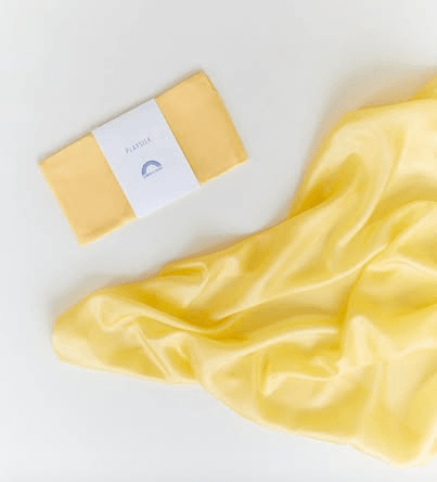 經典陽光黃純色絲巾 Solid Color Playsilk(Yellow)
