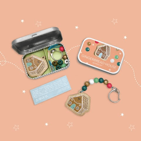 《新品》 薑餅屋鑰匙圈組 Gingerbread House Keyring Gift Kit