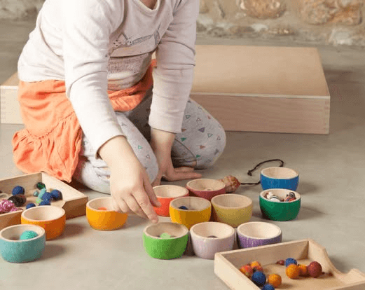 6色彩虹木碗組 6 Bowls (6 Colors)