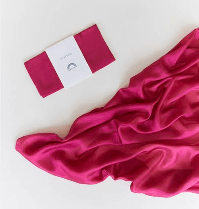 經典紅紫色純色絲巾 Solid Color Playsilk(Red Violet)
