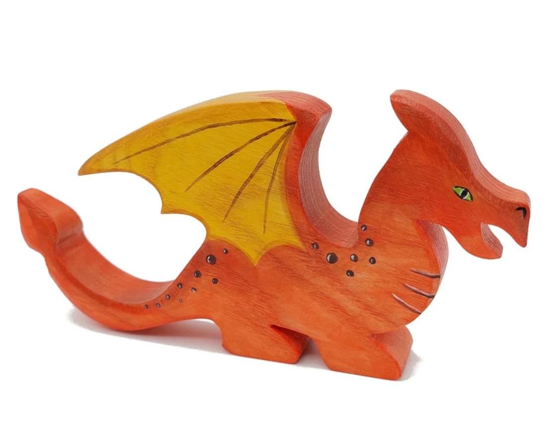 噴火龍 Wooden Dragon Figure