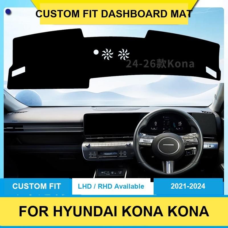 Premium Anti-Slip Dashboard Cover Dash Mat for Hyundai KONA-Kona