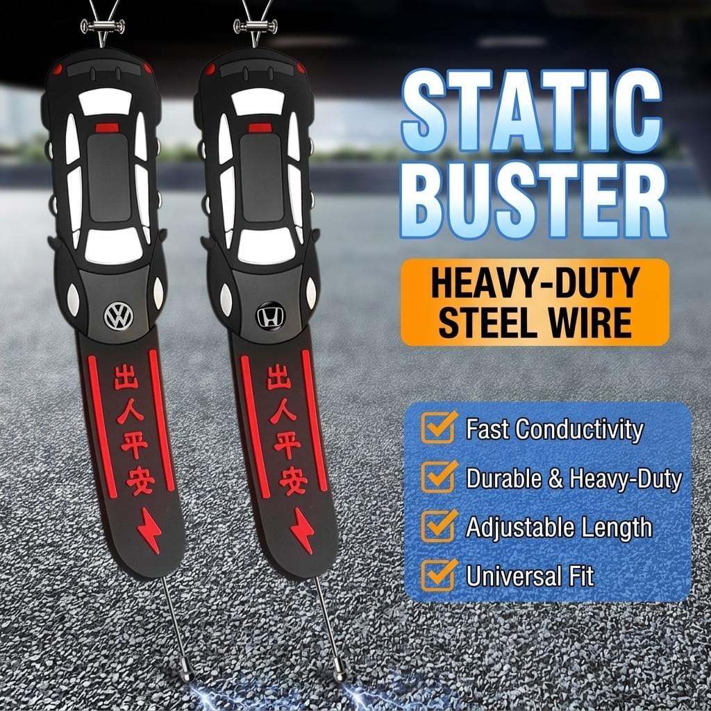 Heavy-Duty Car Anti-Static Ground Strip & Earth Belt (Exhaust Pipe Mounted)