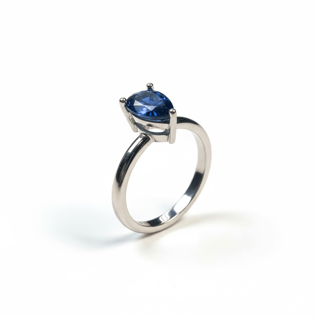 Anillo Blue Tear Elegance