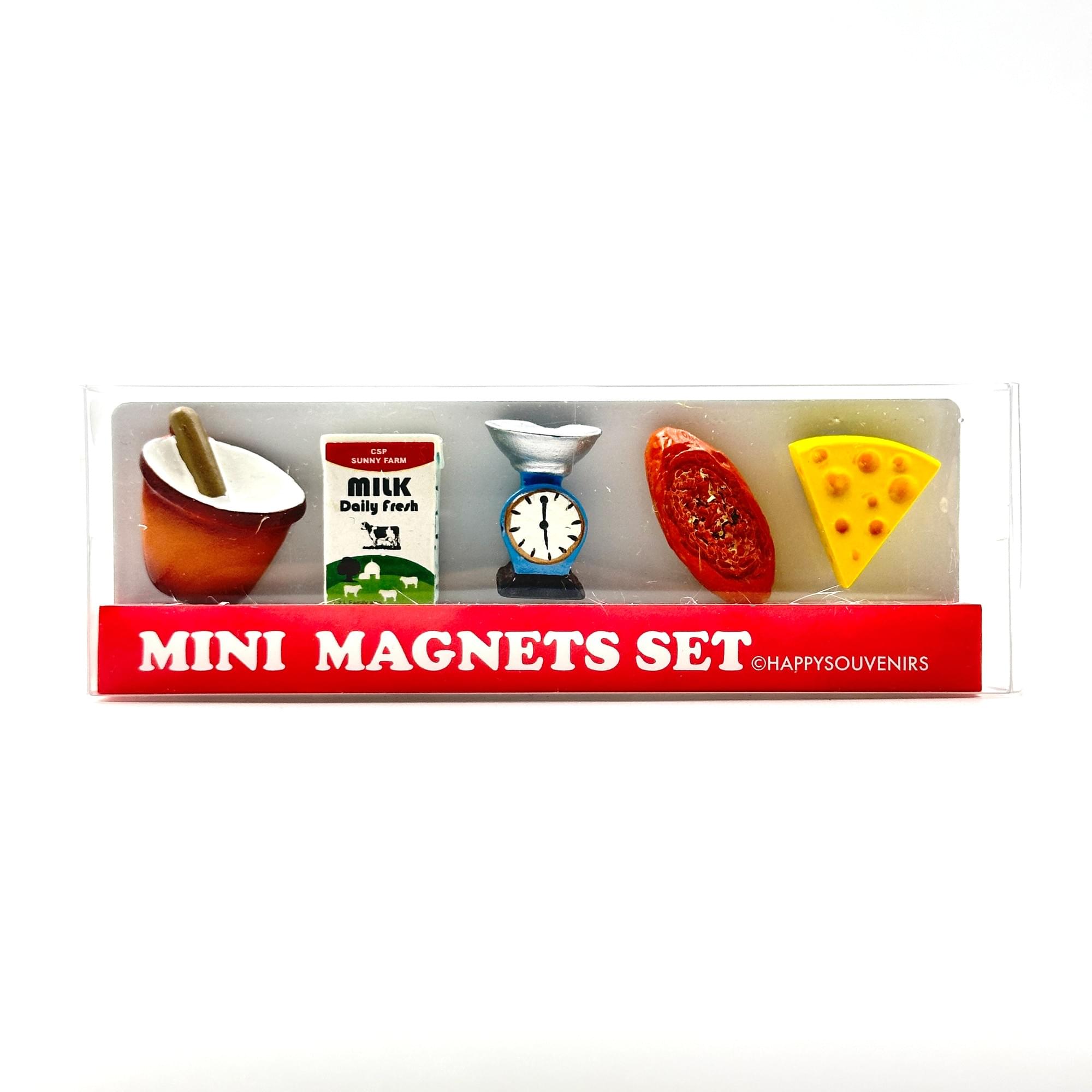 Cute Coffee Bread Jam Fridge Magnet Mini Set, Ins Style Resin Magnetic Decoration