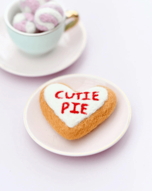 羊毛氈心型糖霜餅乾(Cutie Pie 款)