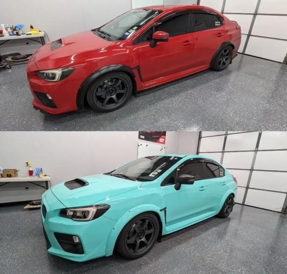 Vehicle before wrapping