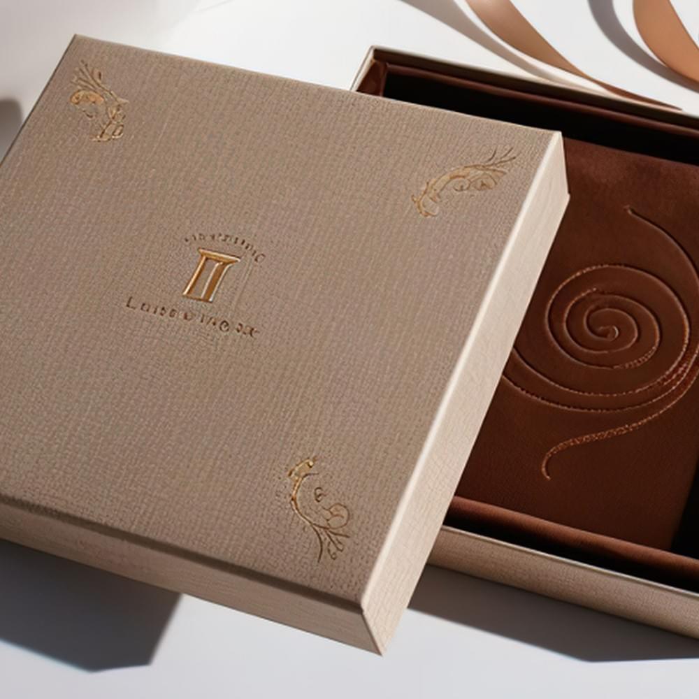 Premium textured rigid packaging box