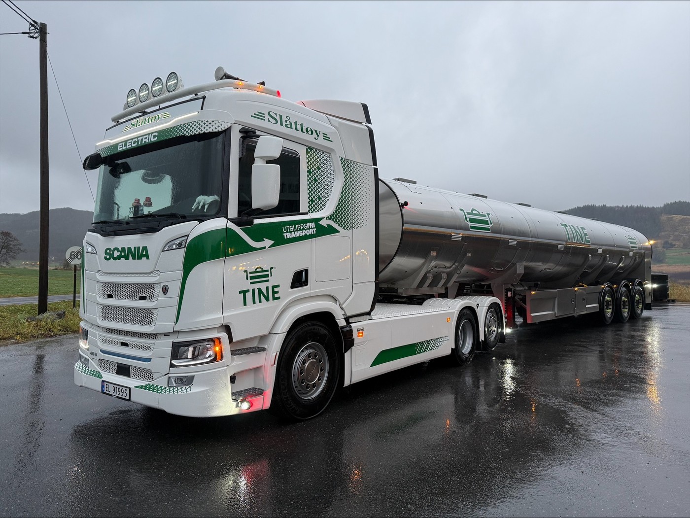 Elektrisk Scania-trekkvogn i dag