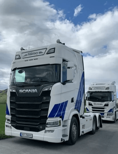 Sømna Transport-bil med kran