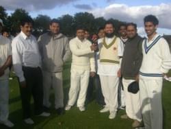 Team spirit - one of the many Birmingham High Comission Vs Nottingham Bangladesh Centre cricket matches