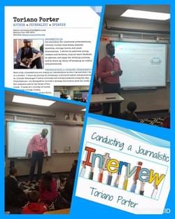 How to Conduct an Interview presentation at Underwood Elementary School #BookMe2018