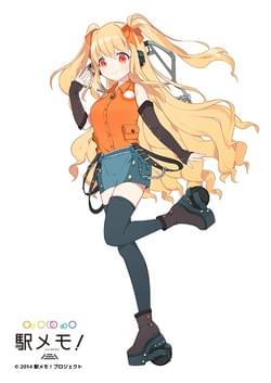 ゲームキャラクターイラスト「黒部るい」