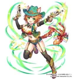 ゲーム用キャラクターイラスト「【銃闘士】シャマナ」