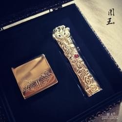 中軍府劉府千歲 - 九龍浮雕銅玉旨印