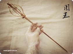 地藏王菩薩 [銅杖] 弧形立體研磨創作